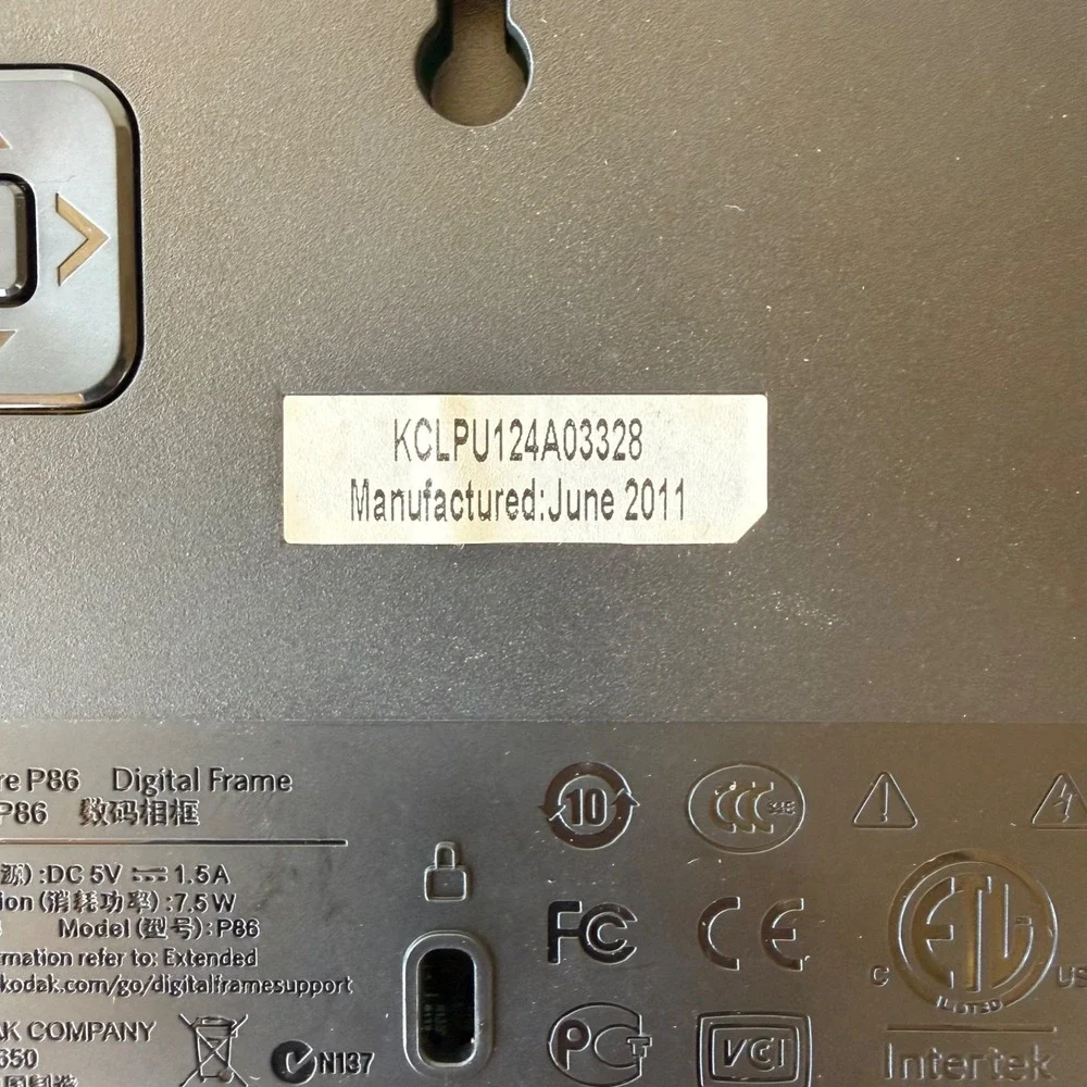 FOR‎ PARTS ONLY - Kodak EasyShare P86 8